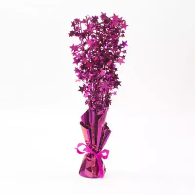 Burgundy Heart Foil Spray Centre Piece