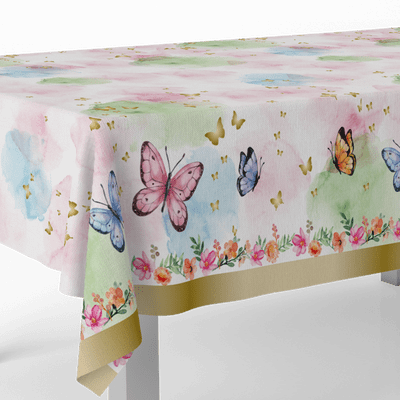 Butterfly Shimmer Plastic tablecloth