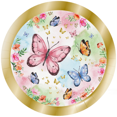 Butterfly Shimmer Plates