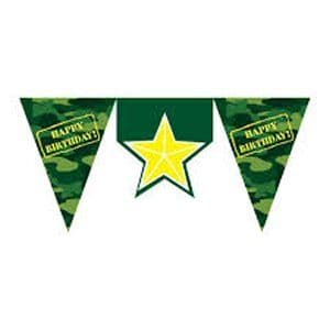 Camouflage Party Flag Banner