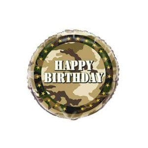 Camouflage Party Foil Balloon