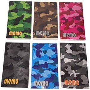 Camouflage Party Memo Note Pads