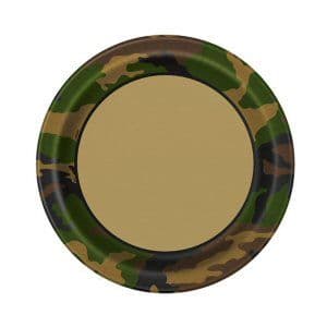 Camouflage Party Paper Plates