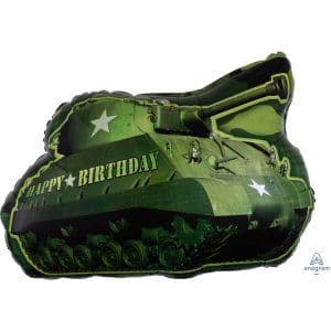 Camouflage Tank Shape Foil Balloon