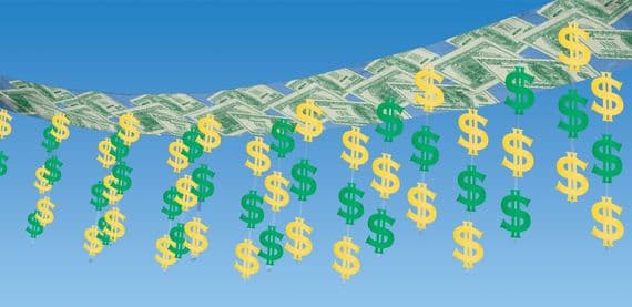 Casino Las Vegas Party Ceiling Decoration