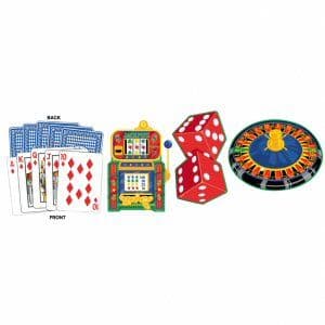 Casino Las Vegas Party Cutout Decorations