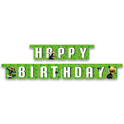 Cat Noir Happy Birthday Party Banner