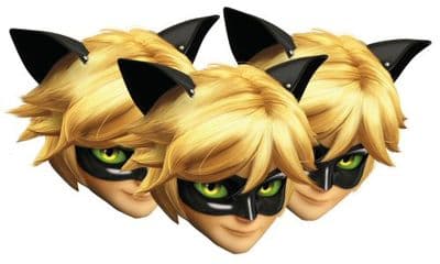 Cat Noir Party Face Masks