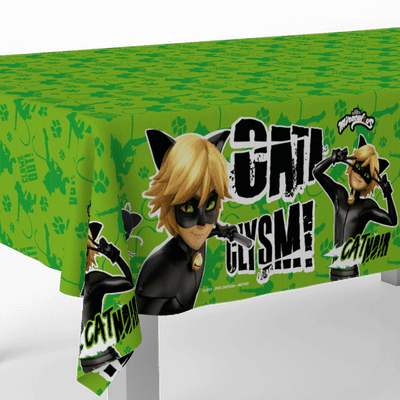 Cat Noir Party Plastic Tablecover