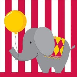 Circus Time Party Lunch Napkins