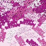 Confetti Happy Birthday Pink