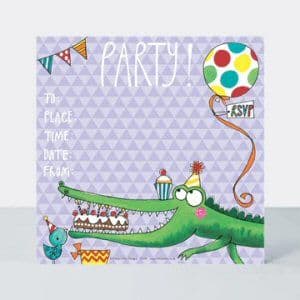 Crocodile Party invitations