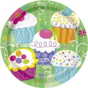 Cupcake Party Paper Plates