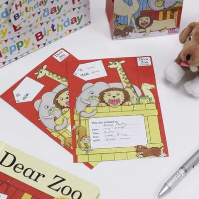 Dear Zoo Paper Party Invitations