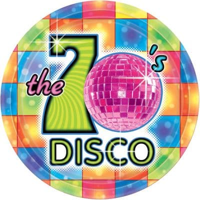 Disco 70s Disco 17cm Party Plates