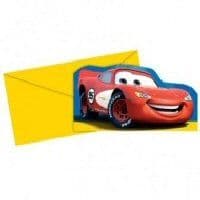 Disney Cars 2 Party Invitations with Envelopes