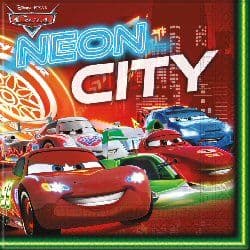 Disney Cars Party Neon City Napkins