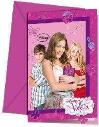 Disney Violetta party invites packet of 6
