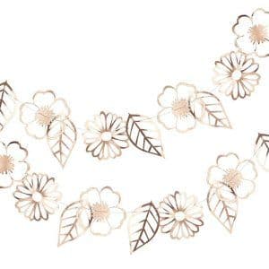 Ditsy Floral Rose Gold Foiled Flower Garland