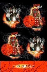 Doctor Who Orange Party Tablecover
