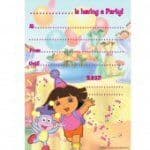 Dora The Explorer Party Invitation Pad