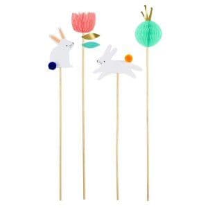 Easter Honeycomb Bunny Cake Toppers