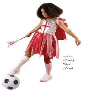 England Red and White Football Fairy Fancy Dress