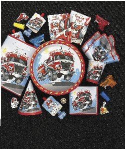 Fast Fire Engine plastic tablecover