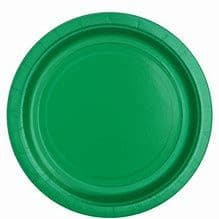 Festive Green Paper Plates