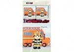 Fire Engine Party Thank You Cards with Confetti