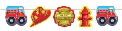 Firefighter Emblem Party Garland