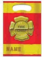 Firefighter Emblem Party Loot Bags