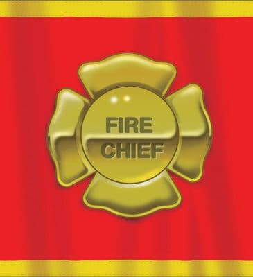 Firefighter Emblem Plastic Tablecover