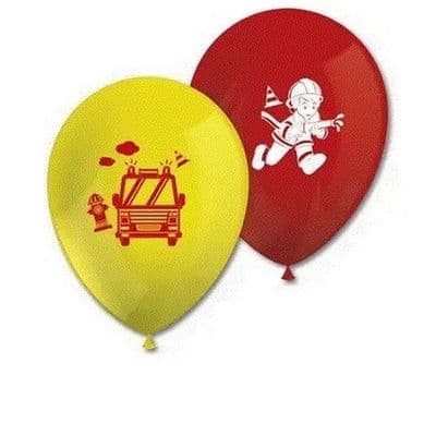 Firefighter Party Latex Balloons