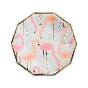 Flamingo Party Hexagonal Plates