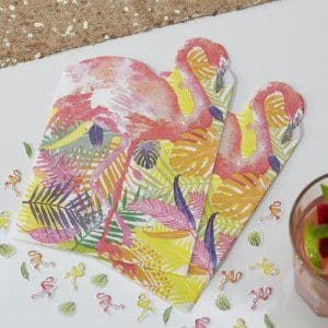 Flamingo Party Shaped Paper Napkins