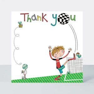 Footballer Thank you Cards