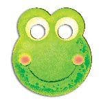Frog Party Cardboard Face Masks