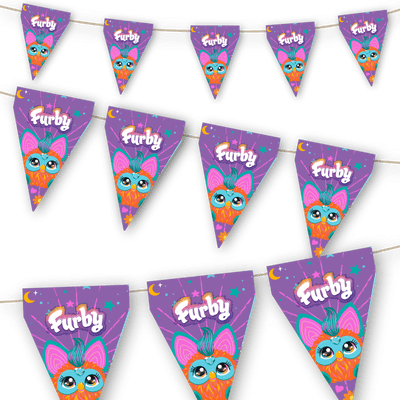 Furby Party Flag Bunting