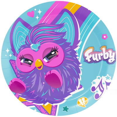 Furby Party Plates