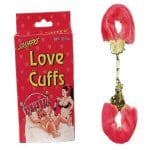 Furry Handcuffs with Key Black