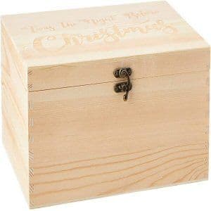 Ginger Ray Wooden Christmas Eve Engraved Box Keepsake Present