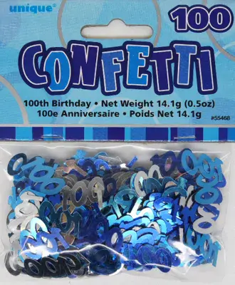 GLITZ BLUE 100 CONFETTI