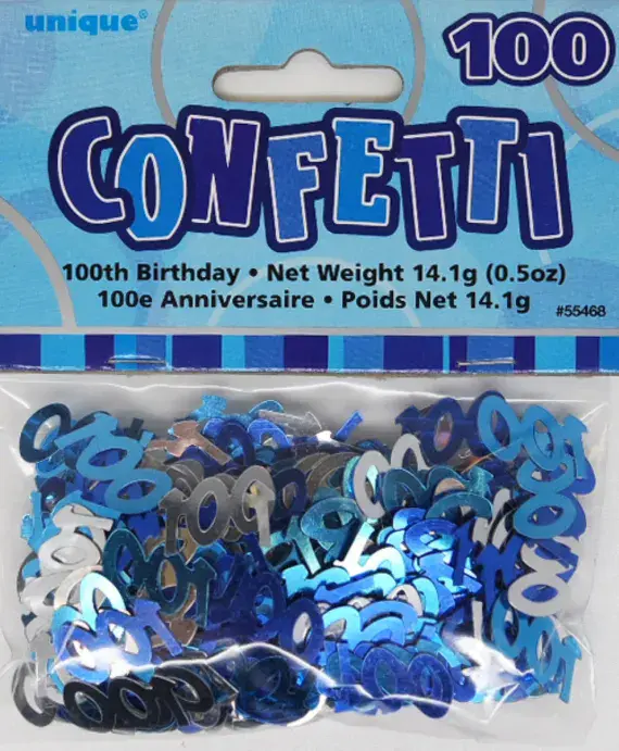 GLITZ BLUE 100 CONFETTI