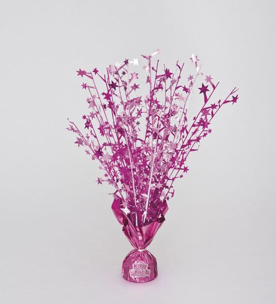 Glitz party pink centrepiece