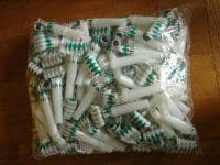 Green and White Paper Blowers