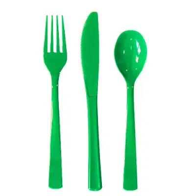 Green Cutlery set