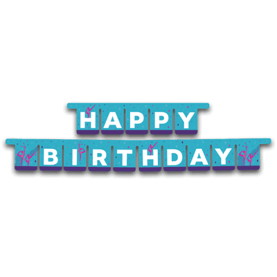 Gymnastics Happy Birthday Party Banner