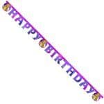 Hannah Montanta Happy Birthday  party banner