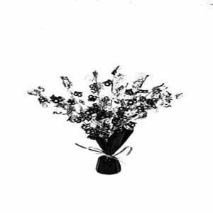 Happy Birthday 18th Black and Silver Foil Spray Centre Piece